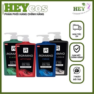 Sữa tắm Romano hương nước hoa Classic/ Attitude/ Force/ Gentleman 650g | HEYCOS