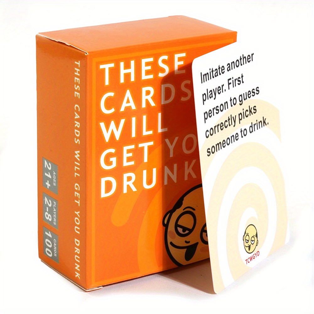 Bộ 100 Thẻ Bài Trò Chơi Vui Nhộn & Năng Động Cho Bữa Tiệc Cuối Cùng: Chuẩn bị say rượu!