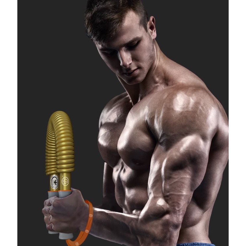 Gậy lò xo tập cơ tay 100kg Queen Dụng cụ bẻ tập cơ tay ngực tập gym thể dục thể thao 30 40 50 60 70 80 90 100 110 120kgT