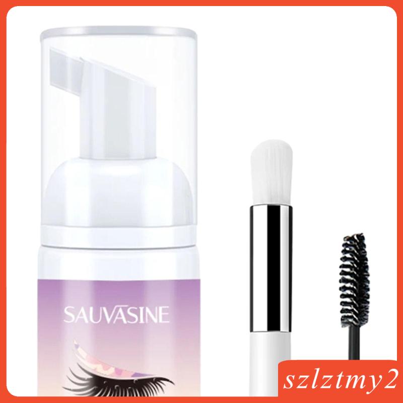 Dầu Gội Làm Sạch Lông Mi Chuyên Nghiệp 50ml Kèm Cọ Làm Sạch Dành Cho Khách Sạn / Trong Nhà