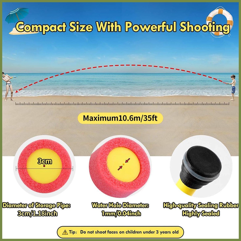 G-gun water gu-n Đồ Chơi Mút Xốp Nhiều Màu Nước Cho Trẻ Em kouvn