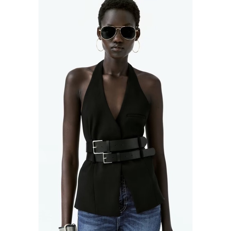 Hàng Mới Về Mới Áo Hai Dây Phong Cách Âu Mỹ Thời Trang Mùa Thu Quyến Rũ Cho Nữ w03 4315 2023