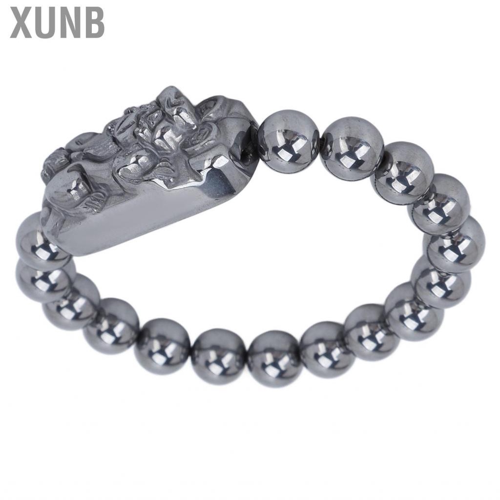 Xunb Terahertz Round Beads Bracelet Energy Stone Healing Bracele JFF