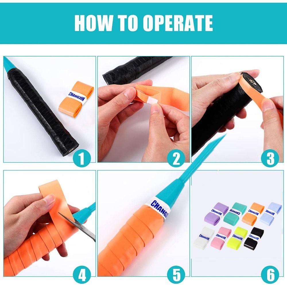 Muvako 1 Băng Quấn Tay Cầm Vợt Cầu Lông / tennis / Cầu Lông Chống Trượt Thấm Hút Mồ Hôi