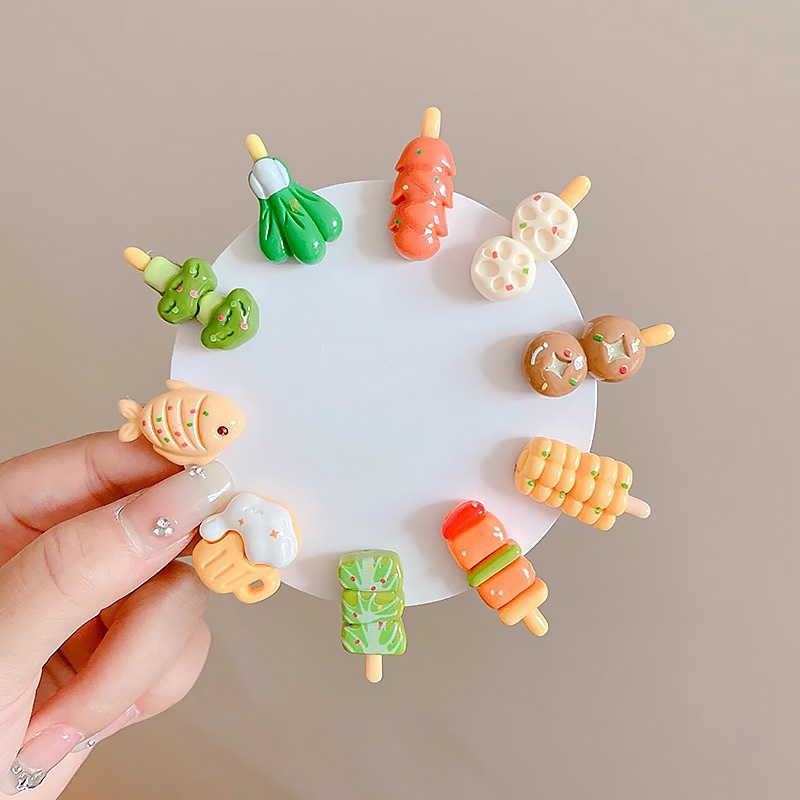 Kẹp Tóc Hình Rau Củ Quả Hoạt Hình Sáng Tạo Dễ Thương