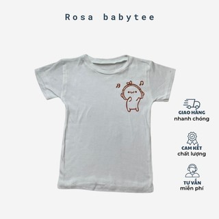 Áo croptop Choobe phông thun nữ cổ tròn vải cotton co giãn rosa baby tee