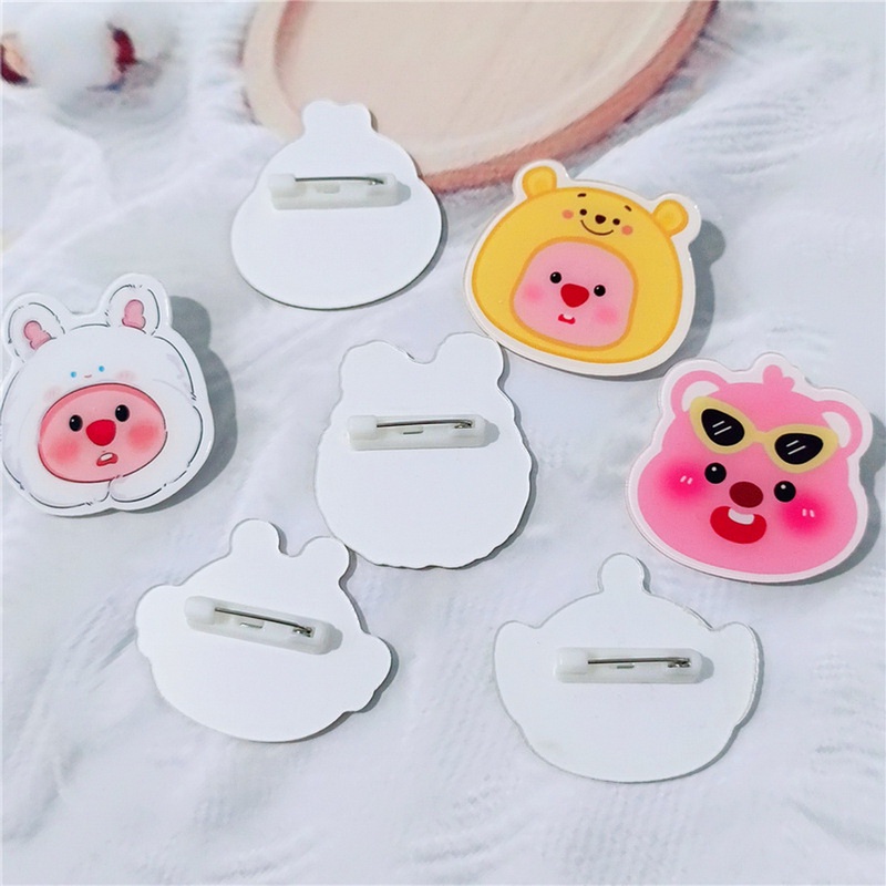 Huy Hiệu Cài Áo Hình Vòng Dây Hoạt Hình Dễ Thương