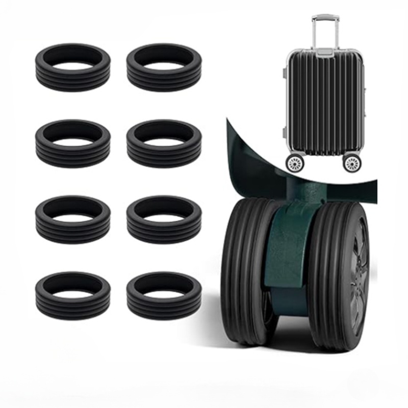 Silicone bảo vệ tay áo cho bánh xe vali - Nói lời tạm biệt với tiếng ồn và bánh xe mòn