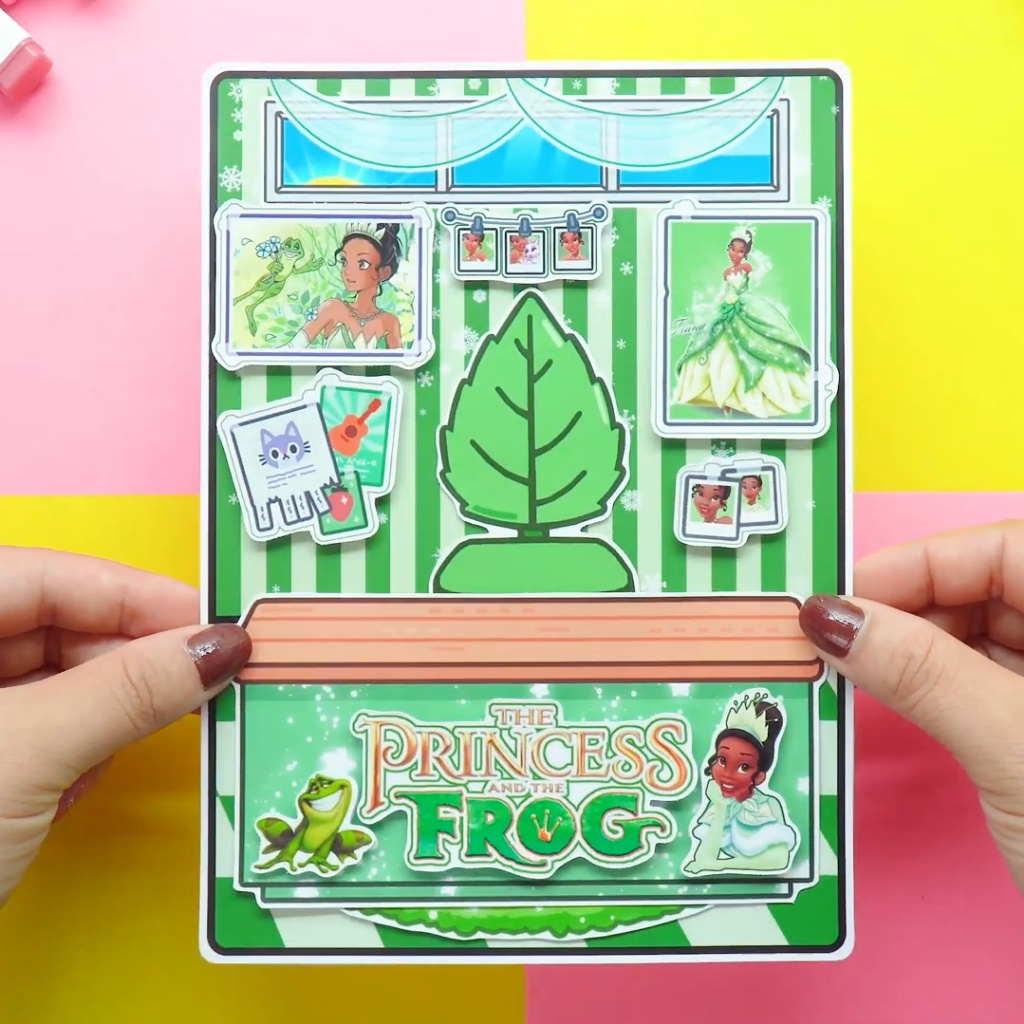 Học Liệu Toca Pricesss Tiana Quite Book, Đồ chơi bóc tách , đồ chơi thủ công , thông minh , trí tuệ Zin Càu Vòng