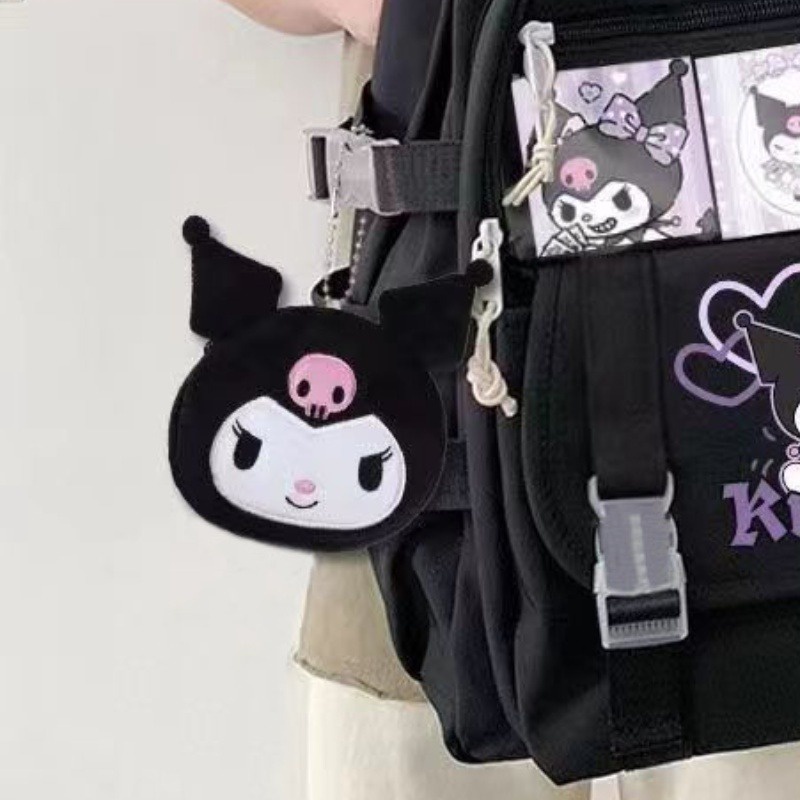Sanrio Balo Đi Học Cỡ Lớn Họa Tiết Hoạt Hình kuromi