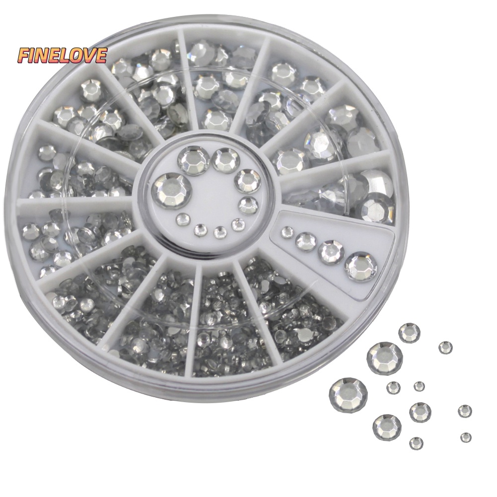 Hộp 300 Hạt Cườm 3d Lấp Lánh Dùng Trang Trí Móng Nghệ Thuật diy