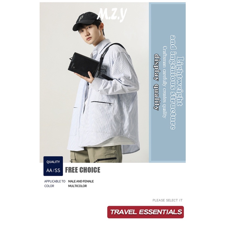 JINRU túi nam đeo chéo to túi nam thời trang 2023 NEW túi nam đeo chéo Popular  thích hợp sử dụng hàng ngày Đơn Giản Korean NDJ23B08QS 45Z231106