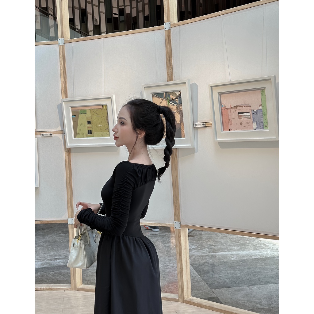 ĐẦM WALNUT TRỄ VAI - H05214