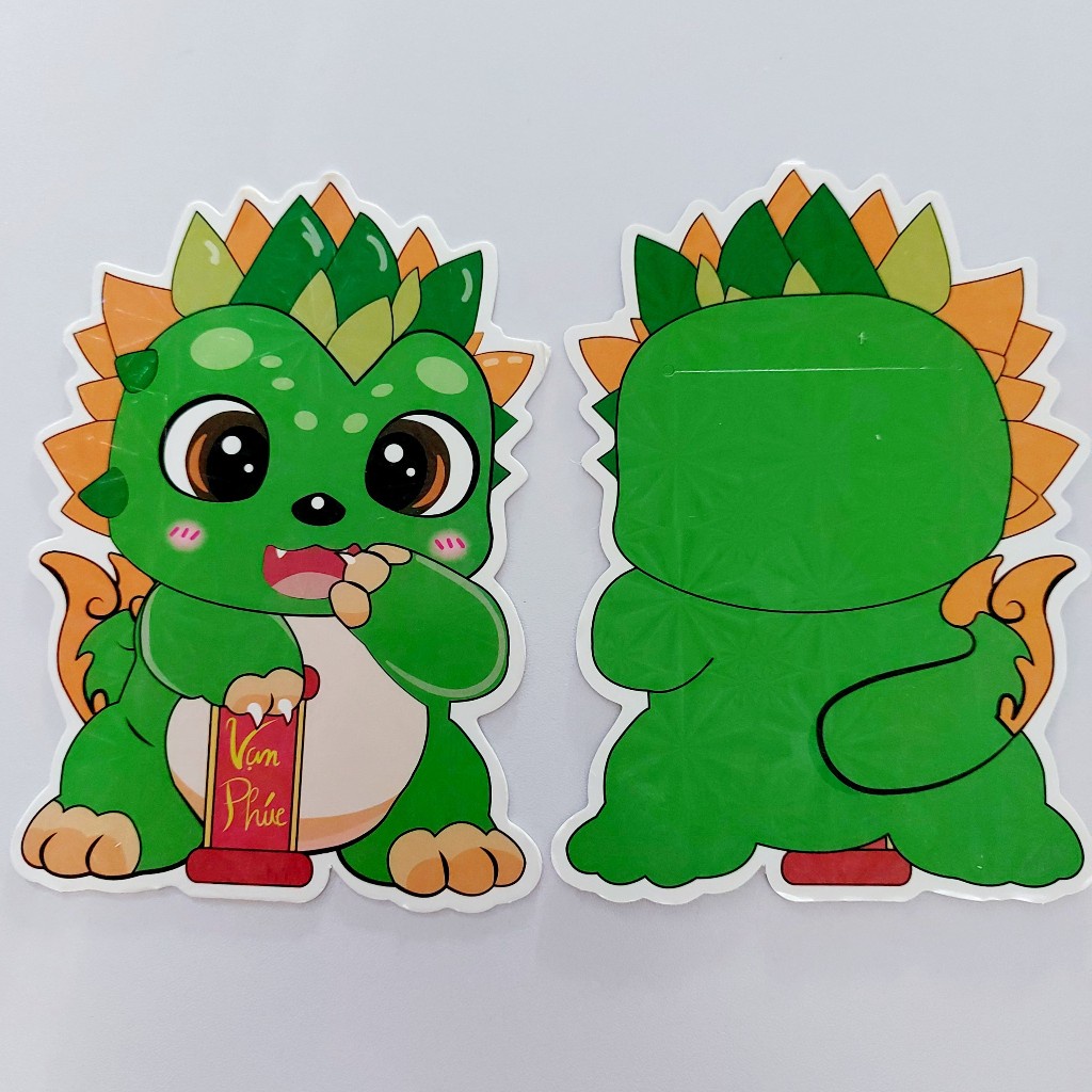 COMBO 20 BAO LÌ XÌ TẾT CHIBI 2024 RỒNG PHẢN QUANG MIX NGẪU NHIÊN