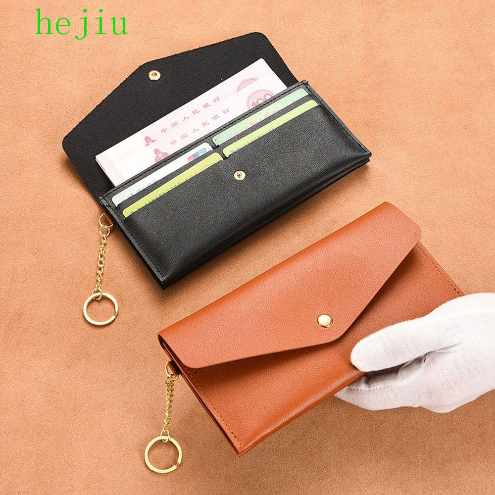 Hejiu Ví Da pu Mỏng Hình Chữ Nhật Đựng Điện Thoại / Thẻ Sức Chứa Lớn Thời Trang Cho Nữ