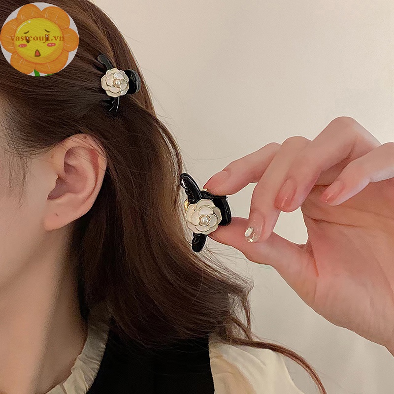 Vastji Kẹp Tóc Hình Hoa Trà Phong Cách retro Cho Nữ vn