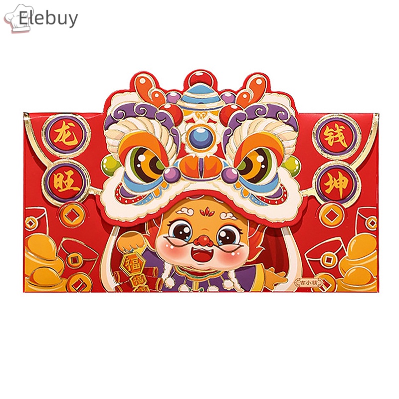 Bộ 4 Bao Lì Xì Đỏ May Mắn Cho Năm Mới 2024