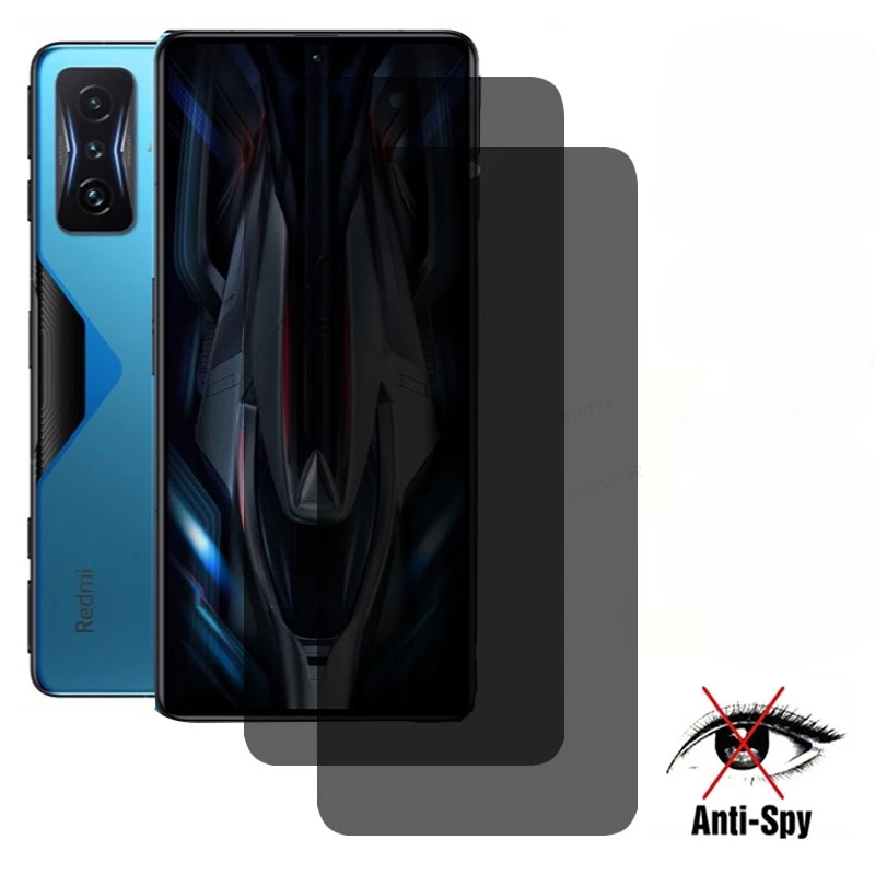 Kính Cường Lực Riêng Tư Cho Redmi K60 K50 K40 Pro Chơi Game Chống Gián Điệp Camera Len Bảo Vệ Màn Hì