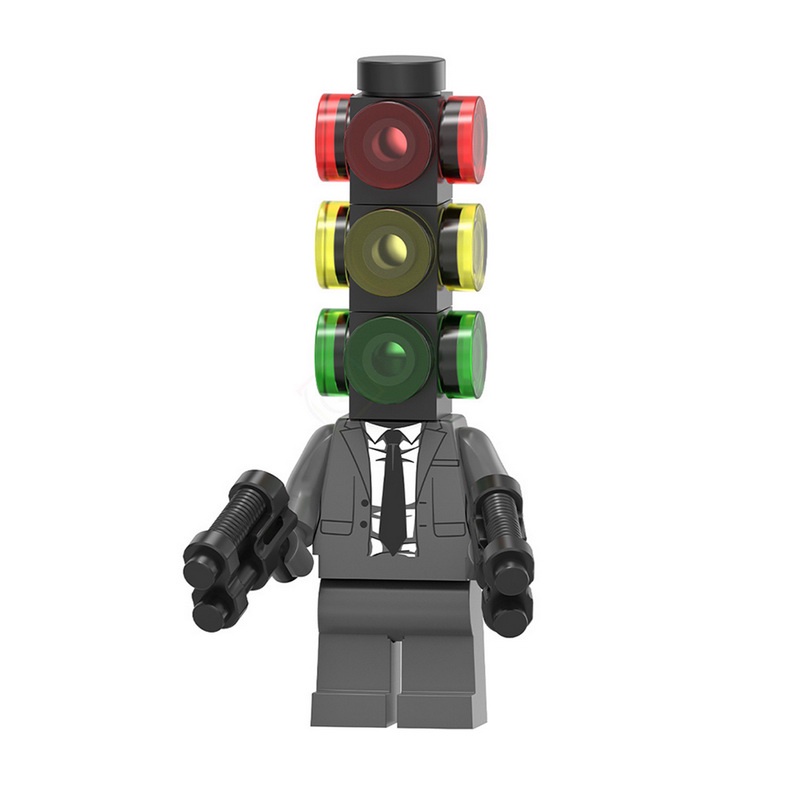 Skibidi Bộ Đồ Chơi Xếp Hình toilet man surveillance man series Có Đèn Tín Hiệu