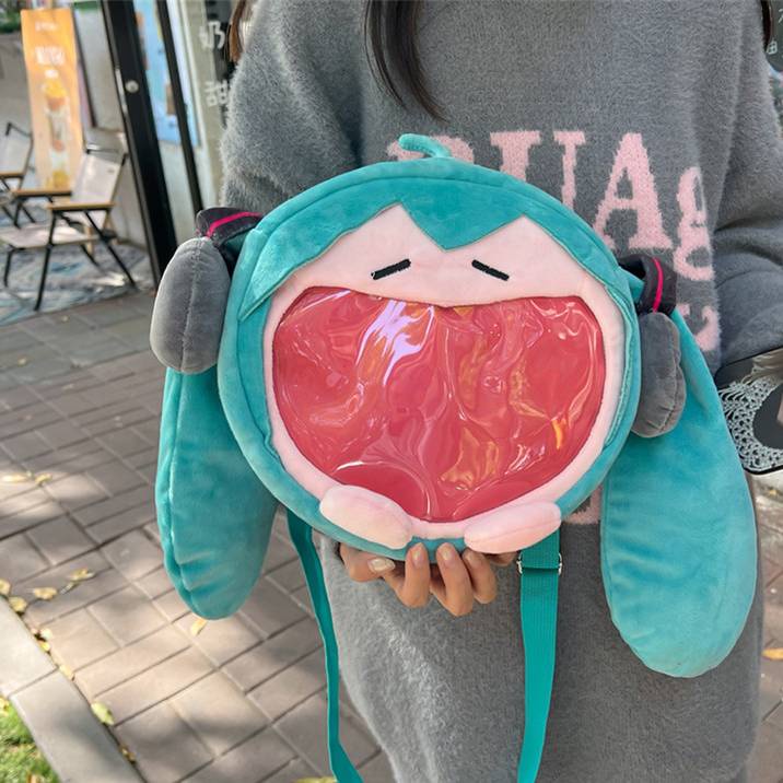 Túi Đựng Mỹ Phẩm 24cm Hình hatsune miku Xinh Xắn