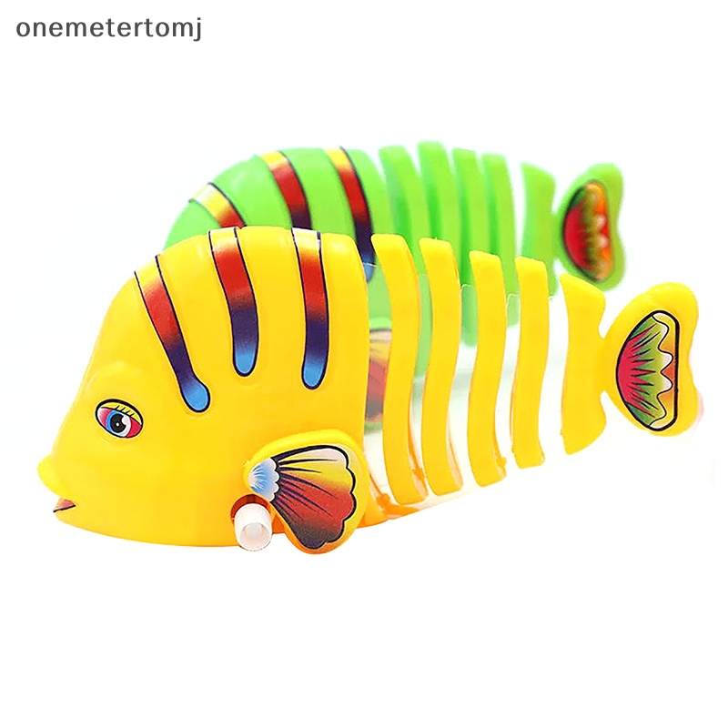 Onemetertomj Đồ Chơi Lên Dây Cót Bằng Nhựa Hình Cá Chạy Lên Dây Cót Cổ Điển Cho Trẻ Sơ Sinh
