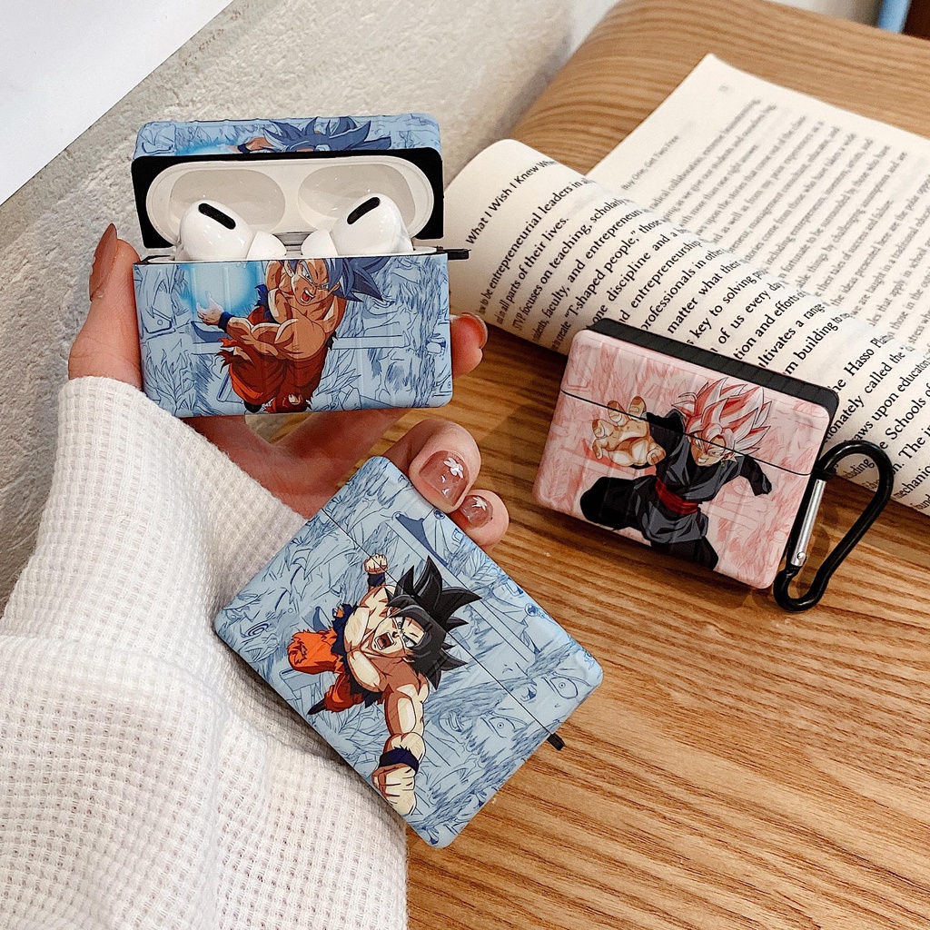 Hoạt Hình Vỏ Bảo Vệ Hộp Sạc Tai Nghe airpods pro 1 / 2 pro2 3rd Hình Vali Chống Sốc Hình son goku