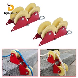 Dynwave dây thu lại ròng rọc rãnh bánh xe ròng rọc hạng nặng tiết kiệm nhân công dây ròng rọc bằng tay cho rappelling công việc độ cao cao
