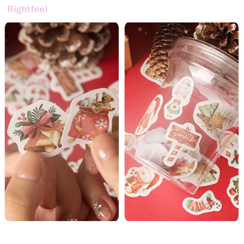 Set 46 Miếng Dán Trang Trí Giáng Sinh diy Mới