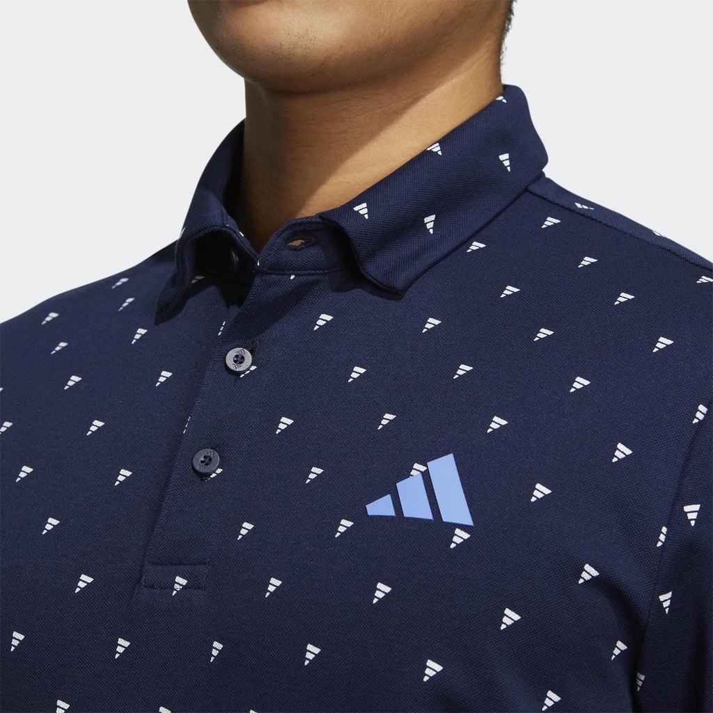 Adidas Đánh gôn Áo Polo Monogram Badge of Sport AEROREADY Nam Màu xanh da trời HT6839