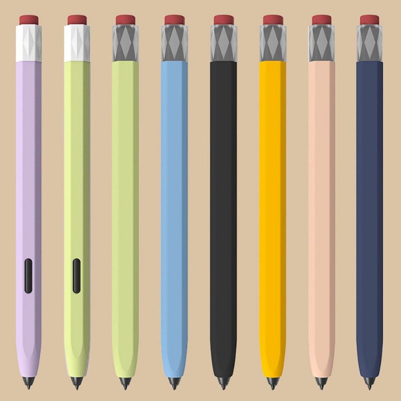 Bao Đựng Bút Bằng Silicon Mềm Chống Trượt Hình Bút Chì Cho samsung galaxy s pen tab s9 s8 s7 fe plus ultra s6 lite Ốp