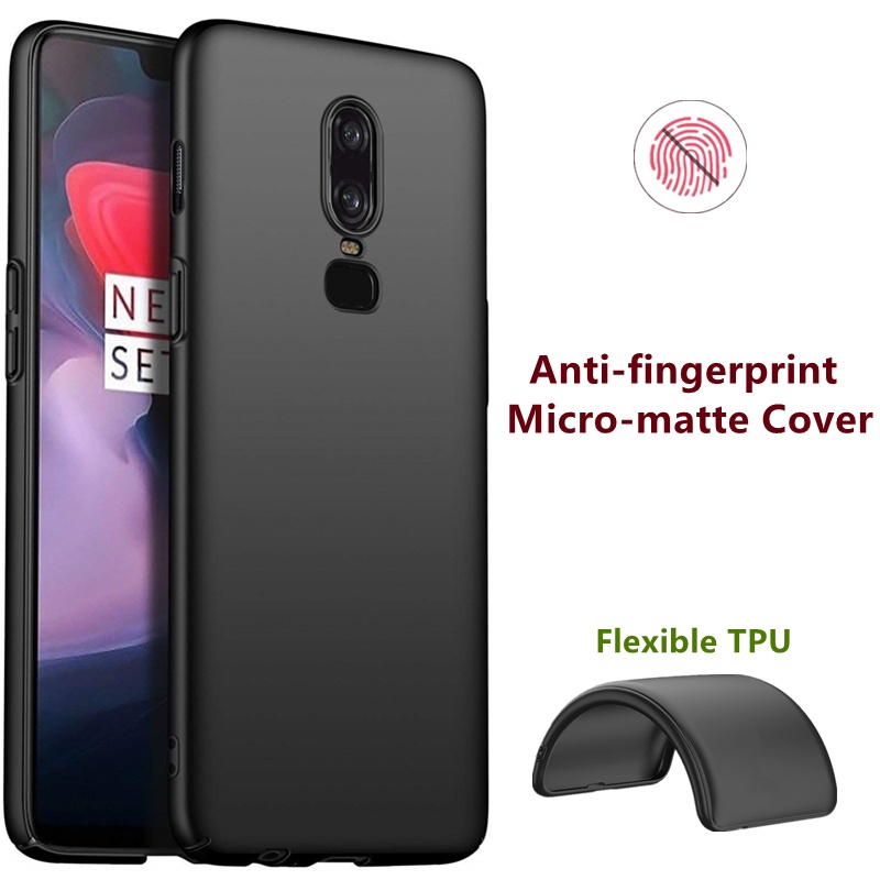 Ôp Điện Thoại tpu Silicon Dẻo Màu Nhám Chống Bám Vân Tay Thời Trang Cho oneplus 6 a6000 a6003 Ốp