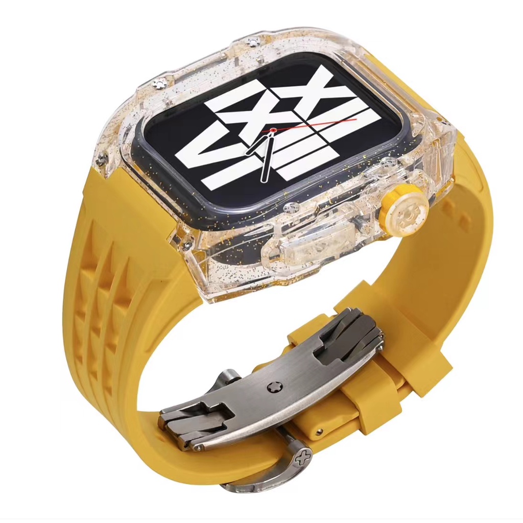 Dây Đeo Bằng silicone Nhiều Màu Sắc Cho iwatch 9 8 7 44 / 45mm