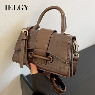 Ielgy túi đeo chéo giả da cá sấu thời trang nữ