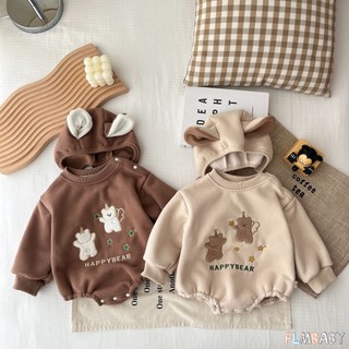 Bộ đồ liền thân hình gấu hoạt hình cho bé 0-2 tuổi