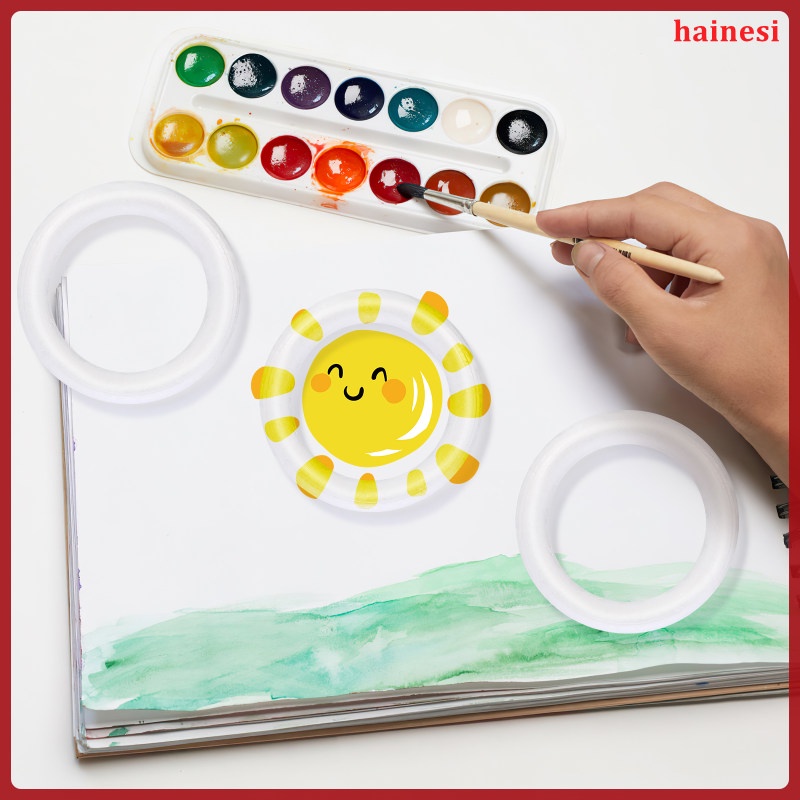 Vòng Xốp Tròn Lớn Làm Đồ Thủ Công Giáng Sinh Cho Bé hainesi