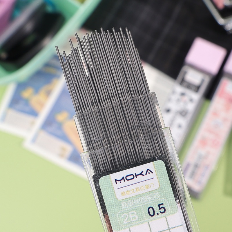 Set 100 Ruột Bút Chì / Ruột Bút Chì Tự Động 0.5mm Họa Tiết Hoạt Hình Có Thể Xóa Được