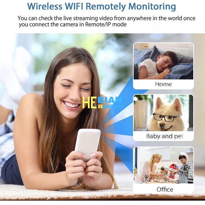 Camera Giám Sát Không Dây Kết Nối wifi ip 1080p hd 160° Màn Cửa Góc Rộng micro Cho Bé Để Bàn