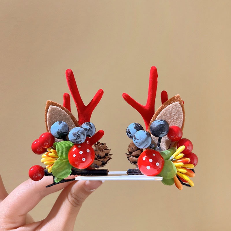 Kẹp Tóc Hình Tuần Lộc Giáng Sinh Dễ Thương