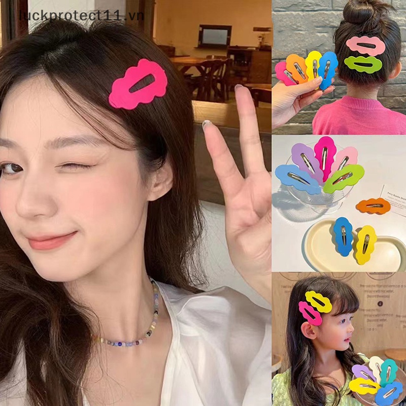 Set 2 Kẹp Tóc Hình Đám Mây Dễ Thương Phong Cách Hàn Quốc Cho Nữ