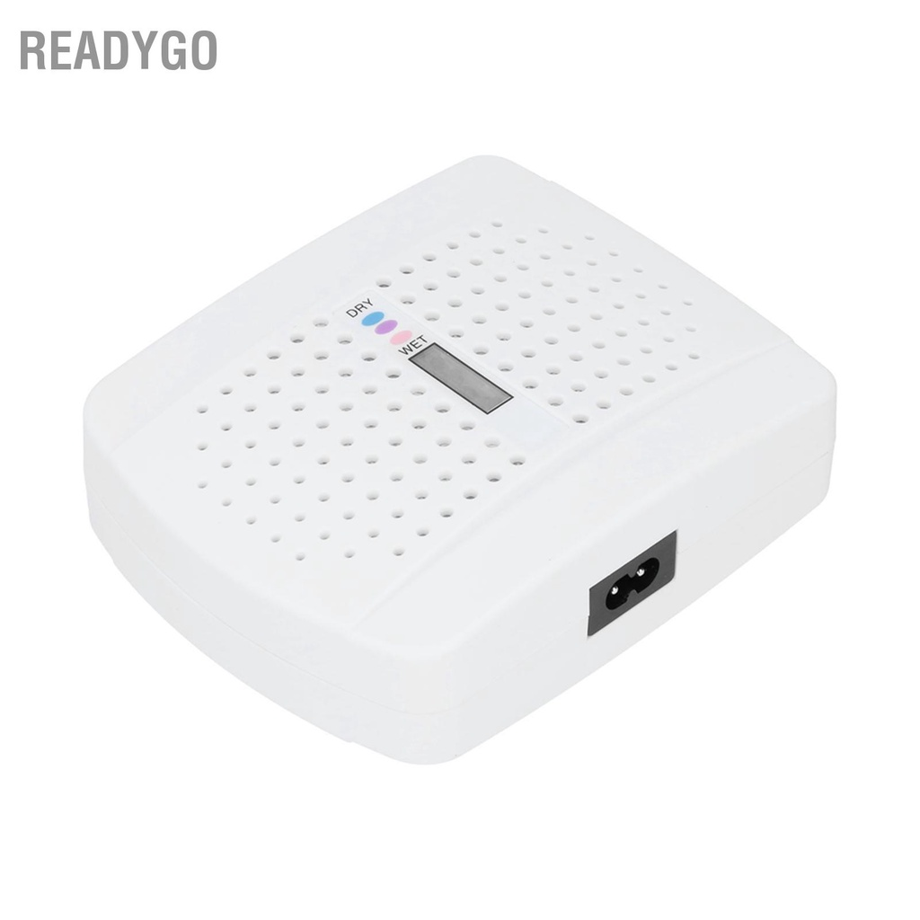 ReadyGo Máy Hút Ẩm Mini Tắt Tiếng Tái Tạo Có Thể Sử Dụng Độ Loại Bỏ Cho Tủ Sách Quần Áo Trắng 100-240V