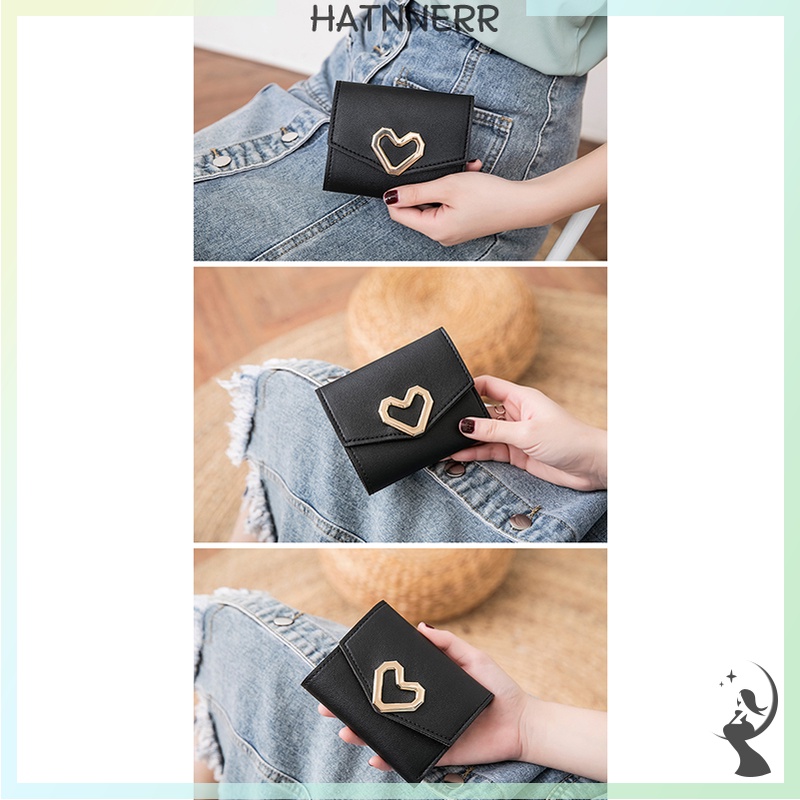 Ví Ngắn Hình Trái Tim Thời Trang Cho Nữ fhs