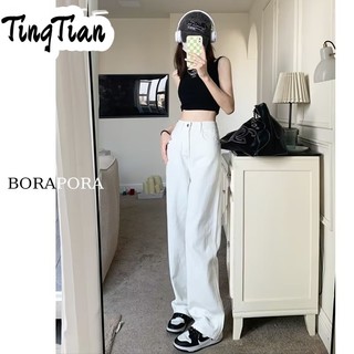 TINGTIAN Quần jean ống rộng phong cách cổ điển 2023 dành cho nữ A97L8PT 35Z230830