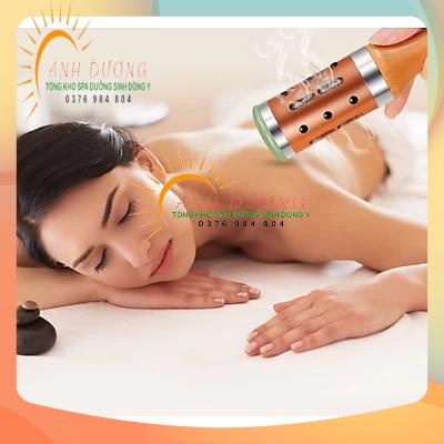 Con Lăn Ngải Ngọc Bích Dùng Cho Mặt và Body, Con Lăn Ngải  Mát Xa Thư Giãn Spa Dưỡng Sinh