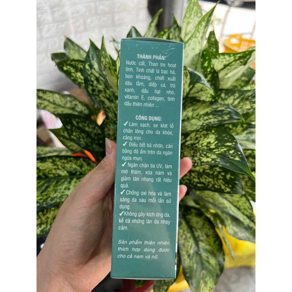 SỮA RỬA MẶT THIÊN NHIÊN THAN TRE BẠC HÀ, LÀM SẠCH, SE KHÍT LỖ CHÂN LÔNG