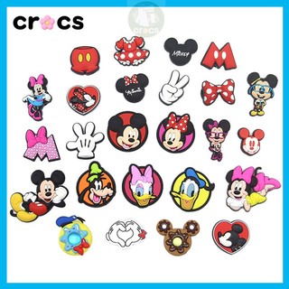 Jibbitz crocs Khóa Giày Disney Series crocs Phụ Kiện Mickey Minnie Hoạt Hình Trang Trí Khóa charm crocs