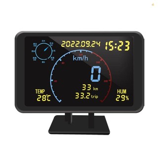 Đồng Hồ Đo Tốc Độ Kỹ Thuật Số gps Màn Hình lcd 4.7 inch Với Báo Động Quá Tốc Độ 5-24v Cho Xe Hơi