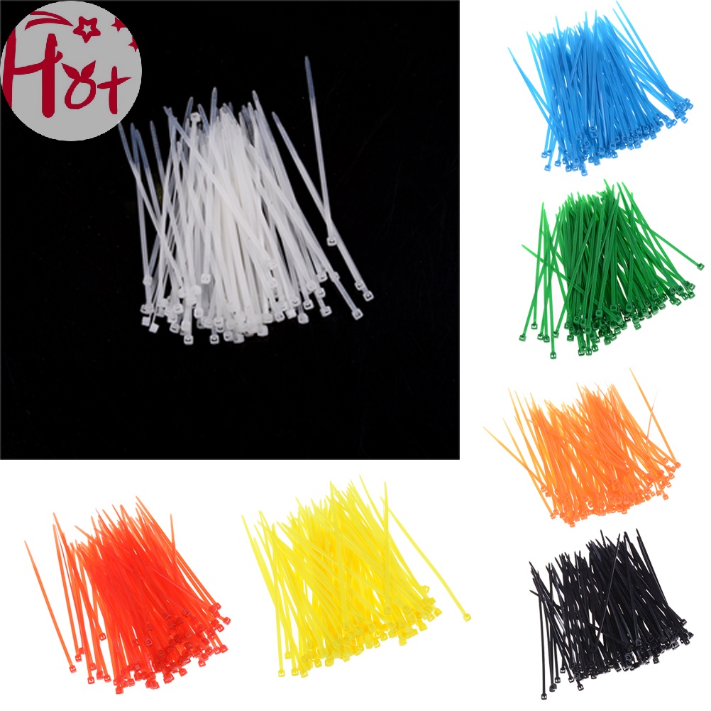 Set 100 Dây Rút Đa Sắc 3x100mm Đa Dụng Chất Lượng Cao