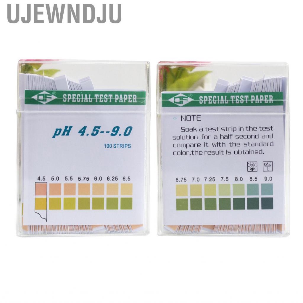 Ujewndju PH Paper  Test 100PCS Small 4.5‑9.0 Quick Testing for Soil Cosmetics