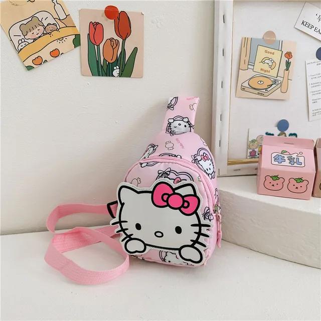 Sanrio Túi Đeo Chéo Siêu Nhẹ Họa Tiết Hoạt Hình Phong Cách Hàn Quốc Cho Bé