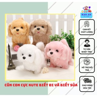 Đồ chơi chó bông,đồ chơi cún con biết đi,biết sủa cực vui, biết lắc mông cực cute món quà đáng yêu cho bé